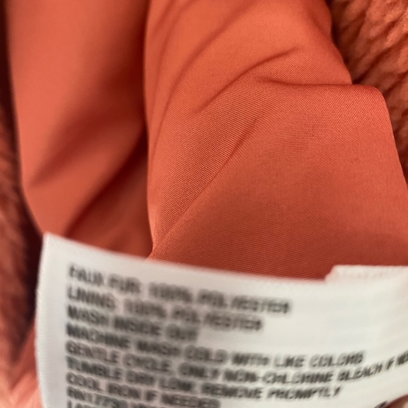 Wild Fable coral teddy bear pea coat - Picture 4 of 11